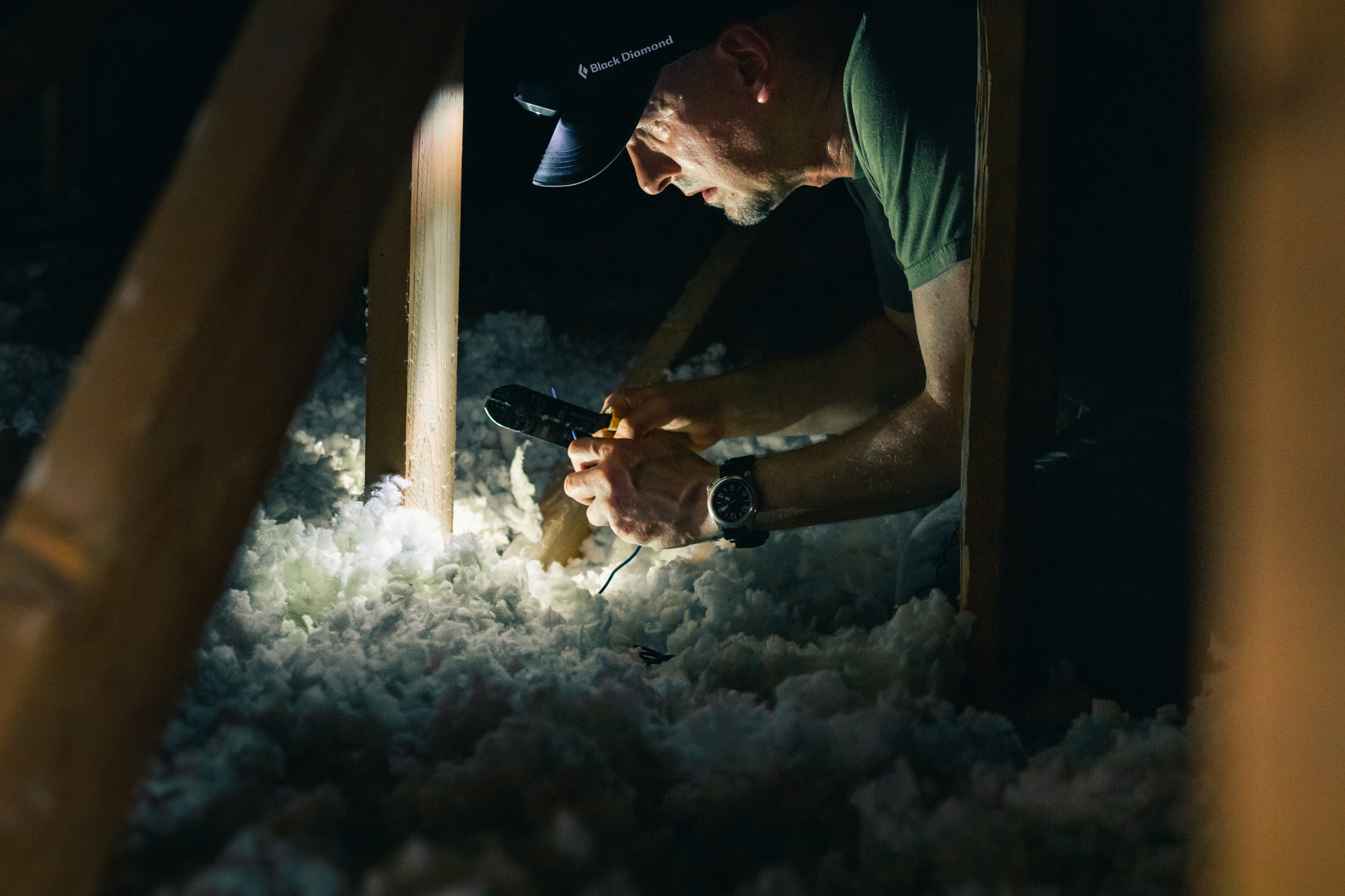 inspecting an attic