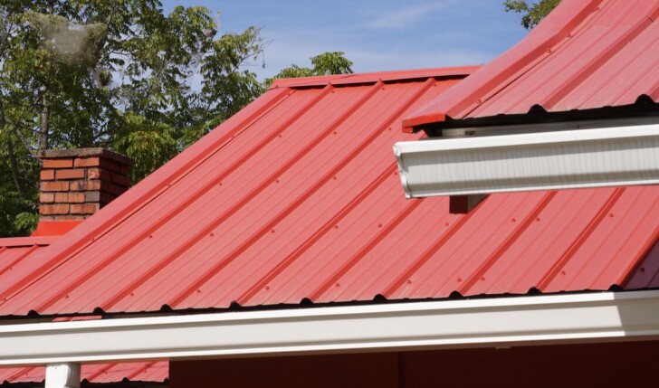 red metal roof