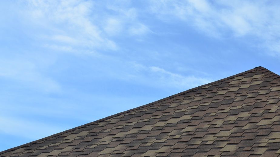 The roof covered with a modern flat bituminous waterproof coatin