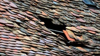 roof with hole in it