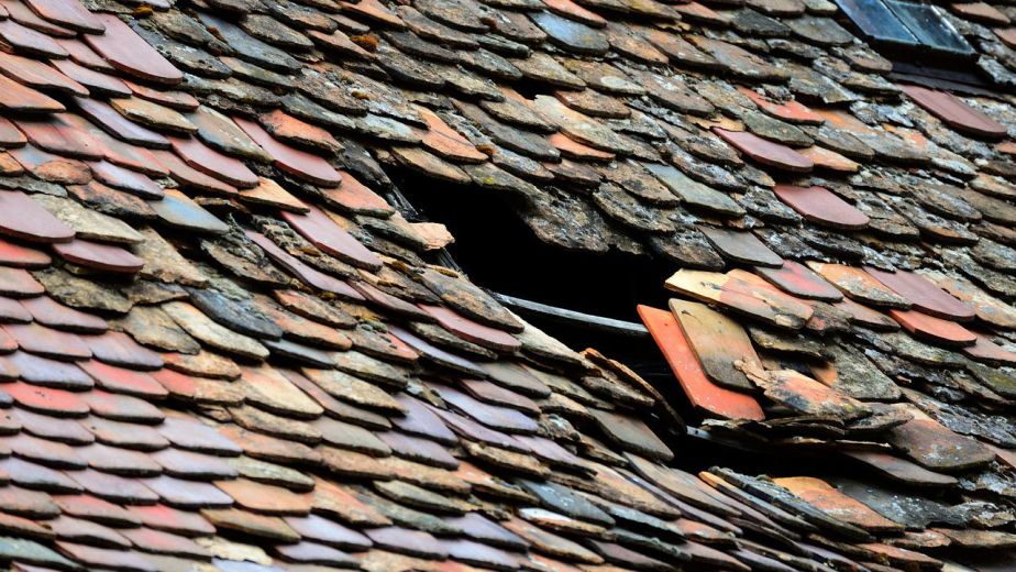 roof with hole in it