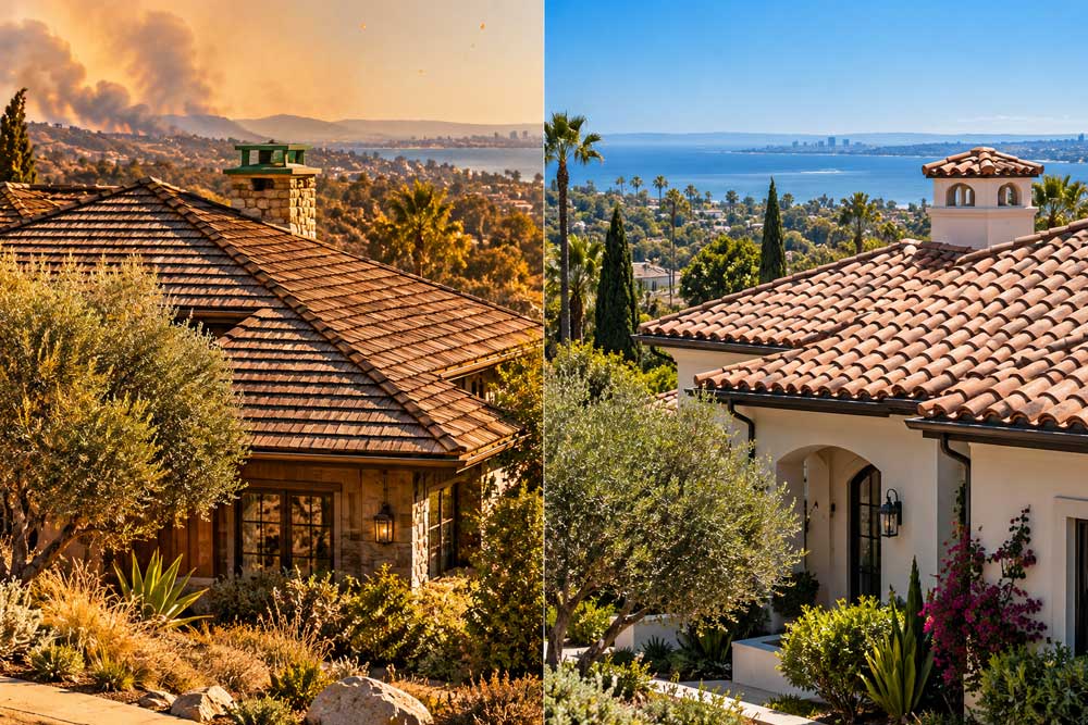 Wood Tile vs. Concrete Tile: San Diego Fire Safety & Aesthetics